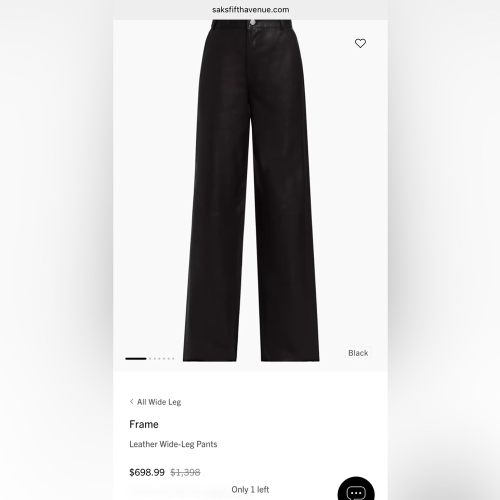 Last chance 🛍️ Frame
Leather Wide-Leg Pants - Picture 9 of 15